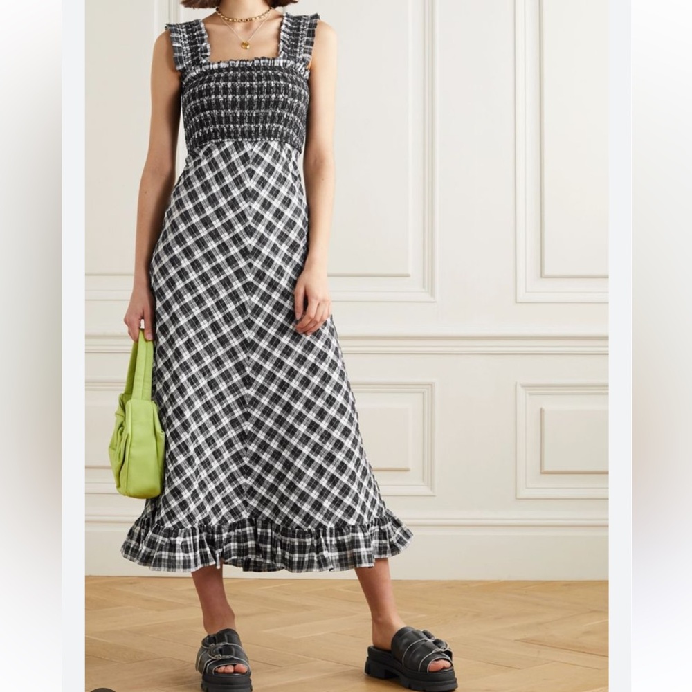 Ganni Seersucker Dress